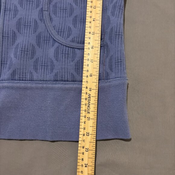 Lululemon Hoodie Womens Size 10 Purple Polka Dot Full Zip Reversible Gym Outdoor - Picture 2 of 5